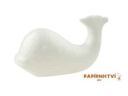 11328 velryba z polystyrenu 15 x 10cm
