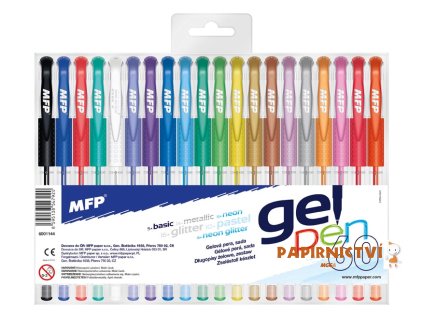 Gelová pera set 60 ks mix 6001144