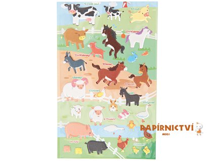 13923 samolepky 3d farma