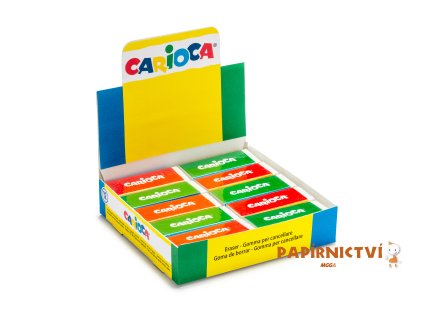 14691 40150 carioca erasers squared display 20 pcs
