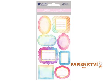 15630 samolepky popisovaci s razbou 4 archy 17 x 9 cm iiii