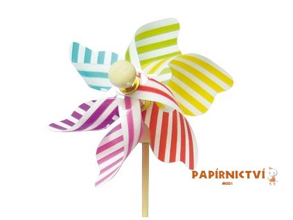 15645 vetrnik barevny pruhovany