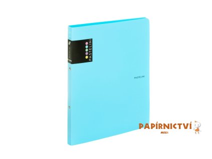 Pořadač PP A4 2kr. PASTELINI modrý 2-264