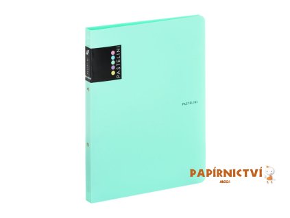 Pořadač PP A4 2kr. PASTELINI zelený 2-266