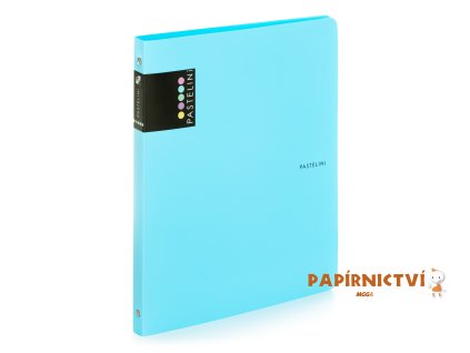 Pořadač PP A4 4kr. PASTELINI modrý 2-274