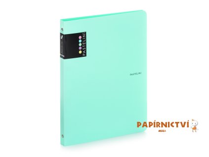 Pořadač PP A4 4kr. PASTELINI zelený 2-276