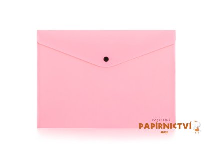 Psaníčko s drukem A4 PASTELINI růžová 2-646