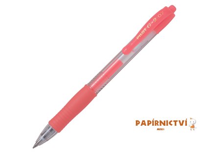 Gelový roller G-2 0,7 - neonová červená