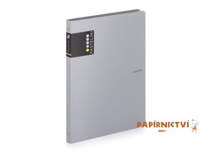 Pořadač PP A4 4kr. PASTELINI šedá 2-140