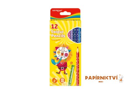 29592 2 pastelky keyroad trojhranne 12ks a700