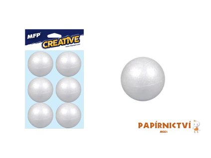 Koule 4cm/6ks polystyren 8885499
