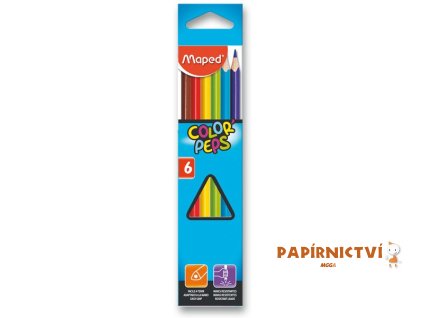 3381 pastelky colorpeps maped trojboke 6ks