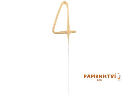 35892 prskavka cislo 4 zlata