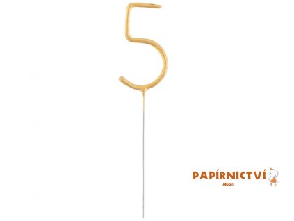 35901 prskavka cislo 5 zlata