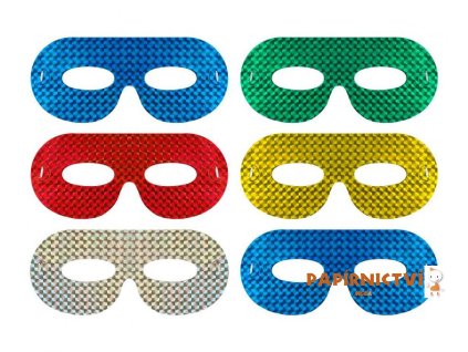 36115 2 sada 6 holografickych masek