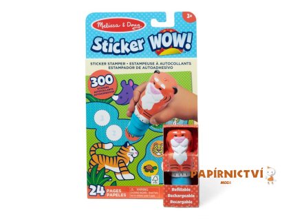 36244 razitkovac se samolepkami sticker wow tygr mdd32014