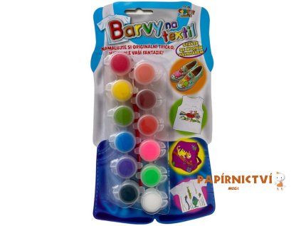 36271 barvy na textil sada 12 ks stetec