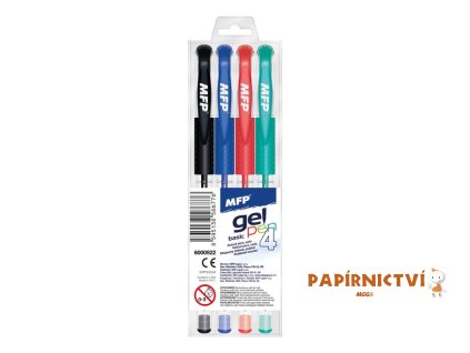 Gelové pero set 4 ks GS-1038-4 6000922