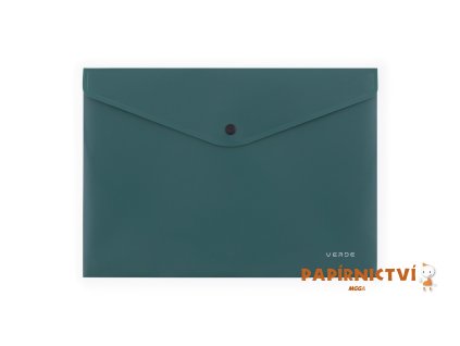 Psaníčko s drukem A4 VERDE zelená 2-674