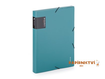 Krabice PP s gumou A4 VERDE milano 2-861