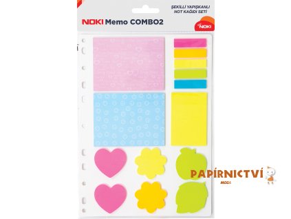 NOKI Sada samolepících bločků a záložek NOKI pastel