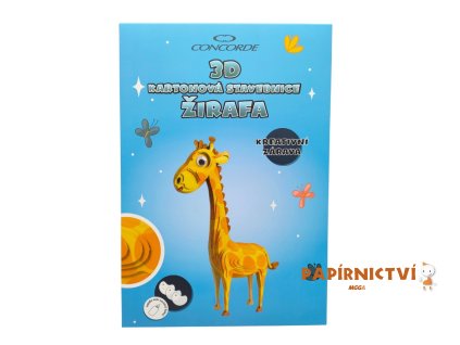 43625 4 3d kartonova stavebnice concorde zirafa a370