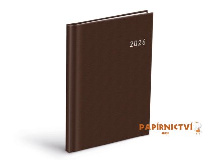 Diář 2026 T805 PVC dark brown 7781476