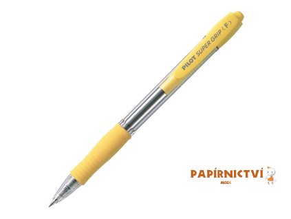 Kuličkové pero Super Grip - žluté