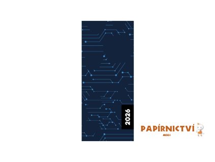 Diář PVC měsíční 2026 Technic 8-61625