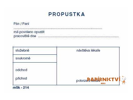 7074 propustky a7 214