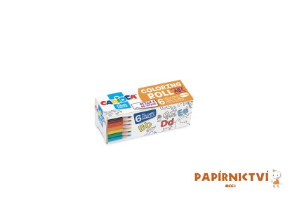 75 omalovanky carioca roll 10x85cm abc 6 pastelek