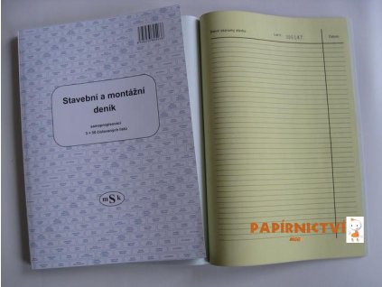 8343 stavebni denik pro velke stavby a4 ncr 403