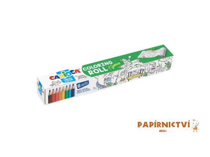 84 omalovanky carioca roll 200x30 jungle 8 pastelek