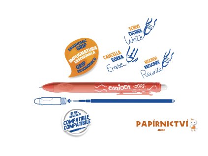 9765 gumovaci pero carioca oops clicker cervene