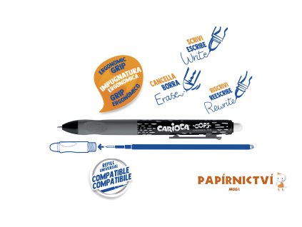 9768 gumovaci pero carioca oops clicker cerne