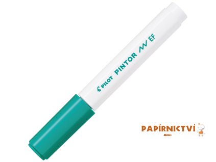 Akrylový popisovač Pilot Pintor, hrot EF - zelený