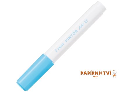 Akrylový popisovač Pilot Pintor, hrot EF - pastelový modrý