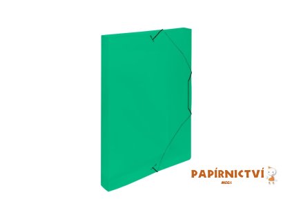 Krabice PP s gumou A4 Lines zelená 2-515