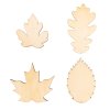 13959 drevene dekoratky set listy 4ks