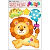 41699 samolepka na zed 3d balonkova lev 35 x 27 cm 10270