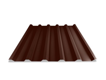 Plech vlnity ST35 RAL 8017 1