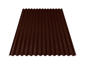 Vlnitý plech S18 - RAL 8017 (Hnědá) 0,4x883x3000 mm