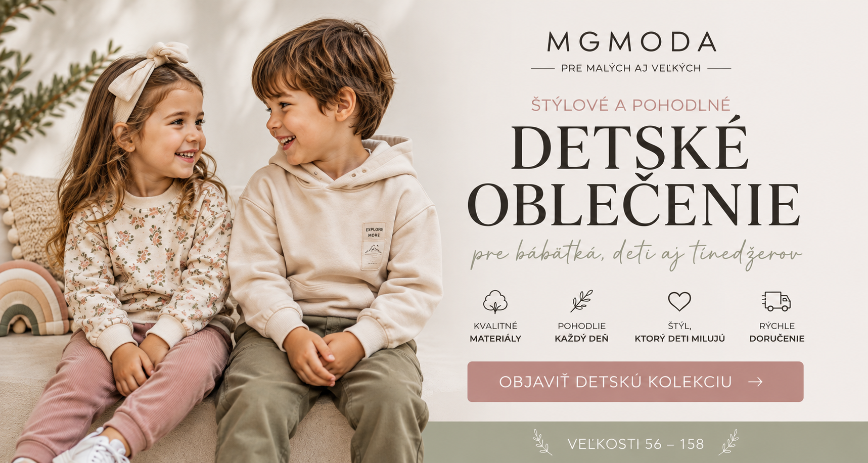 Destké štýlové oblečenie