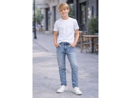 Chlapčenské moderné slim fit rifle