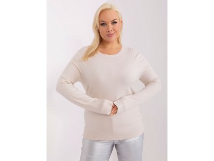 damsky pulover plus size ecru1