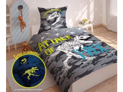 DL 032339 obliecky dinosaurus t rex svietiace