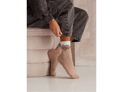 skarpetki damskie polfrotte unique z gwiazdka 0071007