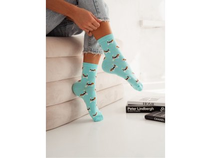 skarpetki damskie pieski 0200107