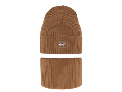 pol pl Komplet jesienny wiosenny dla chlopca czapka i komin camel Fenix 12300 3