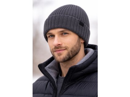 Pánska zimná čiapka Bruner z merino vlny
